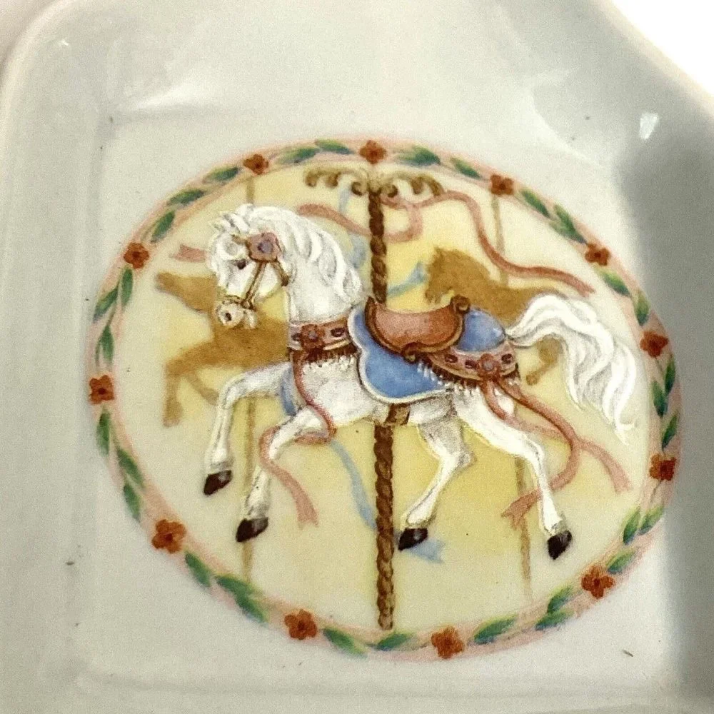 Otagiri‎ ceramic Carousel Horse Spoon Rest 9
